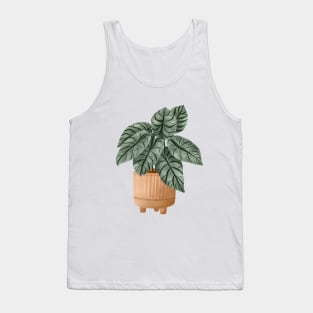 Alocasia Silver Dragon Illustration Tank Top